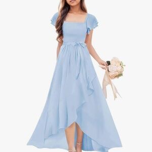 Elegant Blue Women's Dress